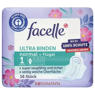 ROSSMANN facelle 16er-Pack Monatsbinden »Ultra Binden normal + Flügel«