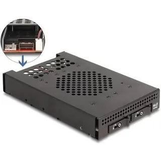 DeLock 3.5? Wechselrahmen für 2 x M.2 NVMe SSD Slim SAS, SSD - Festplatte Zubehör