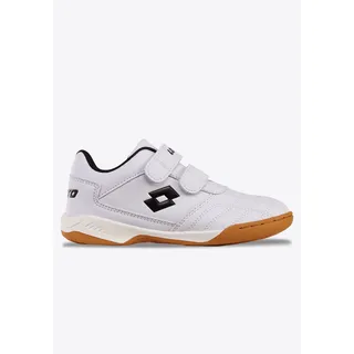 lotto Hallenschuh LOTTO, Gr. 31, schwarz-weiß (weiß, schwarz), Synthetik, sportlich, Schuhe, mit Klettverschluss