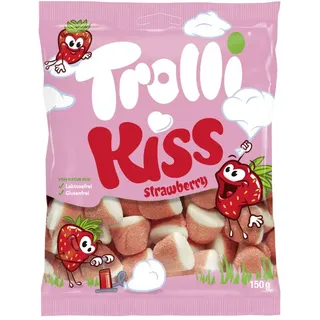 Trolli Kiss Schaum Erdbeeren 150G