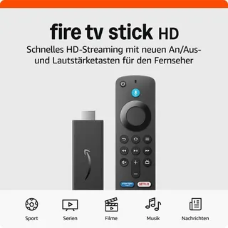 Fire TV Stick HD Neueste Gen. Free & Live TV Alexa-Sprachfernbedienung SmartHome