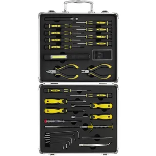 BASETECH BT-1954694 Werkzeugset Heimwerker, Techniker, Elektriker im Koffer 30teilig