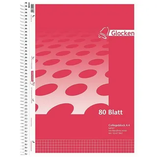 Glocken Collegeblock »A4 - kariert« rot