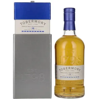 tobermory whisky Tobermory 18 Years Old BOURBON FINISH 46,3% Vol. 0,7l in Geschenkbox