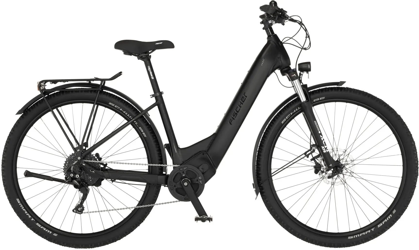 E-Bike FISCHER FAHRRAD "TERRA 8.0i 43" Gr. 43, schwarz, E-Bikes, 43cm, 29 Zoll (73,66cm), Pedelec, Elektrofahrrad für Damen u. Herren