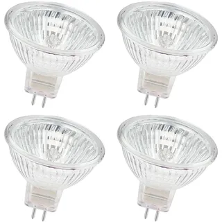 EKSAVE MR16 Halogen Reflektor Leuchtmittel 12V 20W Halogenlampen GU5.3 Dimmbar Warmweiß 2700K(4 Stück)