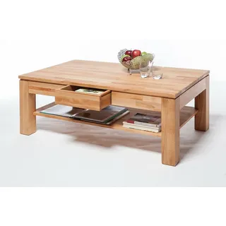 Elfo Couchtisch mit Schubkasten Kernbuche geölt 115 x 70 cm