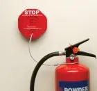 Entnahme-Alarm für Feuerlöscher