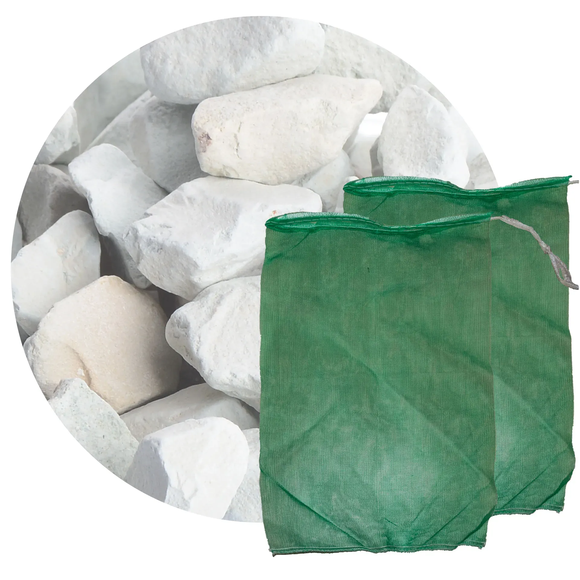 Zeolith Filterset 16,0-32,0 mm mit Filternetzbeutel - 10 kg Sack