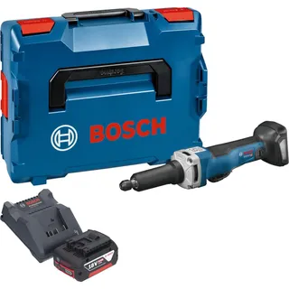 Bosch GGS 18V-23 PLC Professional Akku Geradschleifer 18 V Brushless + 1x Akku 5,0 Ah + L-Boxx