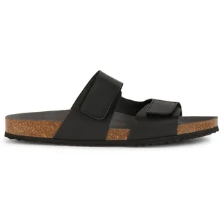 Geox Jungen U Ghita Slide Sandal, Schwarz, 39 EU