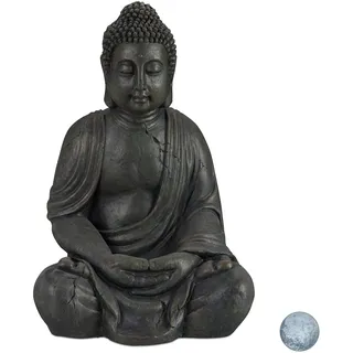 Relaxdays Relaxdays, Aussendekoration, Buddha Figur