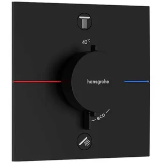 Hansgrohe ShowerSelect Comfort E Duschthermostat Unterputz für 2 Verbraucher Mattschwarz 15572670