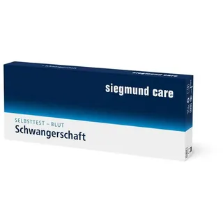 Siegmund 1x Schwangerschaftstest (Blut) - Selbsttest für Zuhause - Bluttest Schwangerschaft - schneller Nachweis einer Schwangerschaft ab einem hCG-Spiegel von 25 mlU/ml