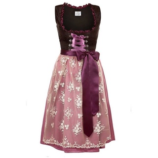 Edelnice Dirndl Alpentraum lila|schwarz 36