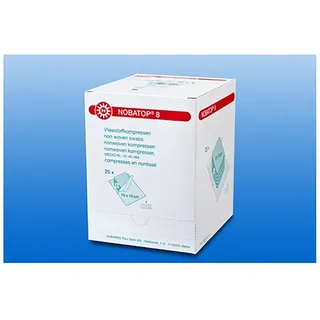 NOBAMED Nobatop 8 Kompressen 10x10CM 5 STERILE PRO SET