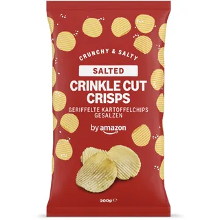 by Amazon Geriffelte Kartoffelchips Gesalzen, 200g