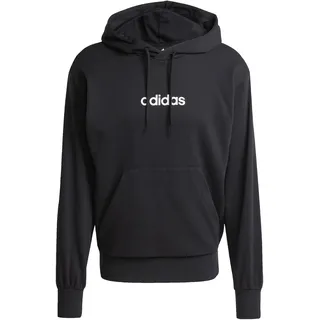 adidas Essentials Linear French Terry Kapuzenpullover Black / White M