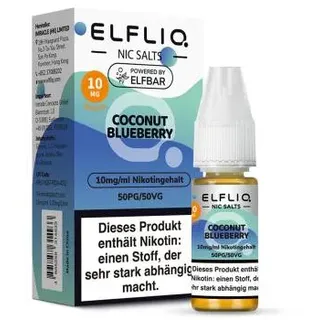 Elfbar ELFLIQ Coconut Blueberry NicSalt Liquid 10ml / 10mg