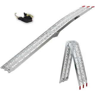 Trutzholm 1 x Auffahrrampe klappbar 228 cm Traglast 340 kg Alu grau