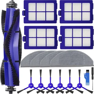 EATBALE Ersatzteile Set für Eufy RoboVac X8 Hybrid Serie Roboter Staubsauger Kompatibel mit Hauptbürste Wischpad Luftfilter Seitenbürste Mop Tuch Rollenbürste Randbürsten Universal Zubehör Kit