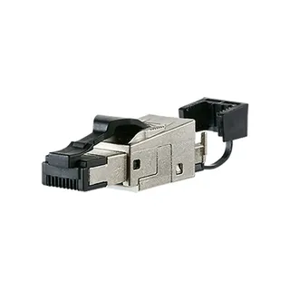 Metz CONNECT RJ45 Stecker Cat.6A Kabelzuführ.180 Grad 130E405032-E