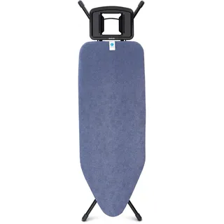 Brabantia Bügelbrett C Denim Blue mit Ablage für Bügeleisen