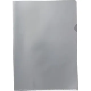 Kranholdt Sichthüllen / Dokumentenhüllen A4, 120my, PP, Daumenaussparung, oben und seitlich offen, Farbe: transparent genarbt / 100 Stück