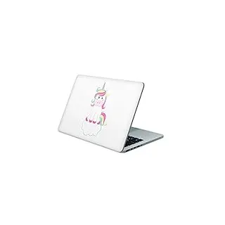 Skins4u Folie Sticker Skin Vinyl Aufkleber mit farbenfrohen Motiven für bis 17.3 Zoll 42x30cm Laptop Skin Decal Cover Little-Unicorn