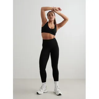 aim'n Damen Yoga Leggings Nahtlos Schwarz schwarz L