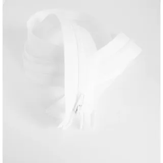 Qualitäts Reissverschluss Zipper Bettwäsche 135 cm kunststoff Plaste nicht teilbar weiss
