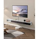 VEVOR TV Schrank hängend Wandhalterung, Fernsehschrank mit Kabelloch, schwebendes TV-Regal mit Stauraum für DVD-Player Kabelbox Spielekonsole, Hängeschrank 52 kg belastbar Weiß 180 cm Länge