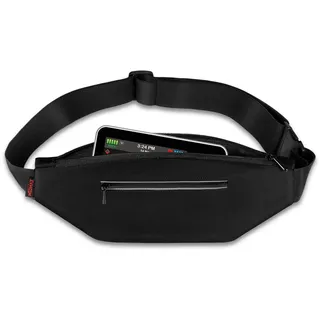MEDMAX Diabetes Gürtel für Insulinpumpen, Verstellbarer Taillengürtel mit einfachem Zugriff auf die Insulinpumpe für Laufen und Reisen, Passend für alle Insulinpumpen, (48-73 cm), Schwarz