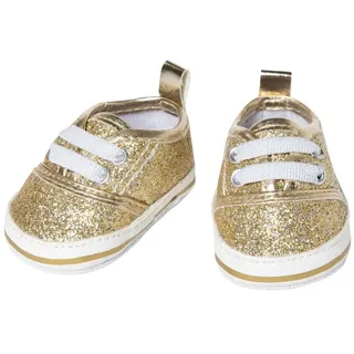 Heless 146 Puppen-Glitzer-Sneakers, gold, Gr. 38-45 cm