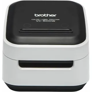 Brother VC-500WCR 313 dpi), Etikettendrucker, Schwarz,