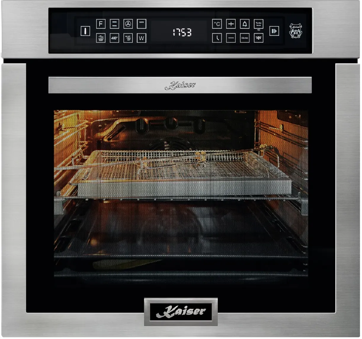 Kaiser EH 6306 N R Edelstahl Einbau Backofen XXL 86L Air Fry Bratautomatik Heißluftsystem PLUS