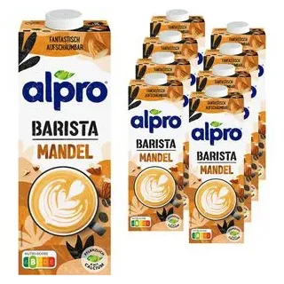alpro Mandeldrink Barista, je 1 Liter, 8 Stück