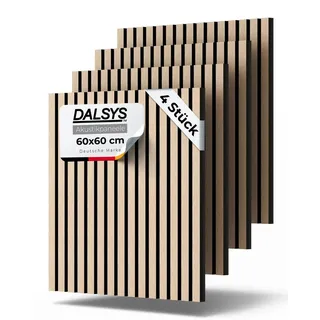 Dalsys Akustikpaneel Dalsys Eiche hell 4 St. 60 x 60 cm