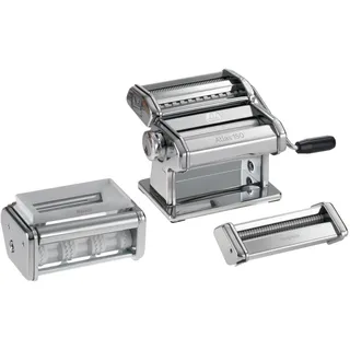 Marcato Atlas 150 Pasta Machine Set + Included Accessories, Pasta Maker, Made in Italy, Pasta Roller for Handmade Fresh Pasta, for Lasagna, Fettuccine,Tagliolini, Ravioli,Spaghetti.Model:Pastaset