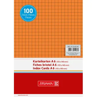 Brunnen 102260240 Karteikarte, orange