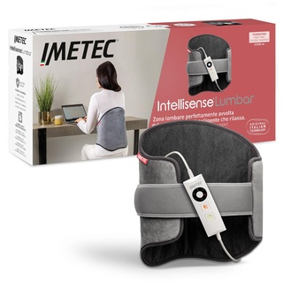Imetec Heizkissen Intellisense Lumbar, thermisches Lendenkissen mit Gummiband, Rapido
