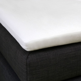 Topper Spannbetttuch La Piccola 200x210 - 200x220 cm | weiss - weiß