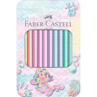 Faber-Castell Dreikant-Buntstifte Jumbo Sparkle, 10er Etui