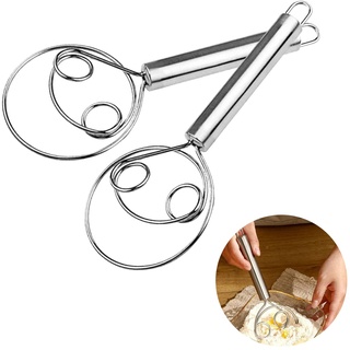Dänischer Schneebesen, 2 Stück Dänische Teig Schneebesen Holländischer Schneebesen Eierschläger Dänische Teig Schneebesen Edelstahl Mixer 304 Edelstahldraht Für Brotkuchenherstellung