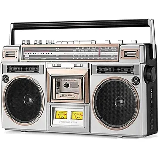 Klassischer Retro-CD-Player Im 80er-Jahre-Stil, Tragbares Kassettenradio, Retro-Bluetooth-Kassettenrekorder, AM/FM-Radio, Unterstützt SD/USB-Eingang, Für Familientreffen, Reisen