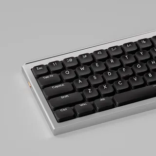 Sumgsn 112 Keys Low Profile Keycaps, Shine Through Keycaps, Doubleshot Schwarz Tastenkappen Fit für 68 84 87 98 100 104 mechanische Tastatur