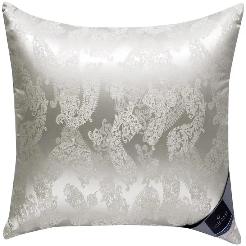 Billerbeck Eiderdaunen Kissen No.1 Seiden-Jacquard - 80x80cm