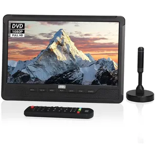 10“ tragbarer HD Fernseher mit DVD Player&integriertem Akku-DVB-T2 - August DA383D