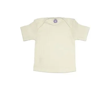 cosilana Baby Kurzarm-Shirt aus Bio Baumwolle / Bio Wolle / Seide Uni Natur 62/68
