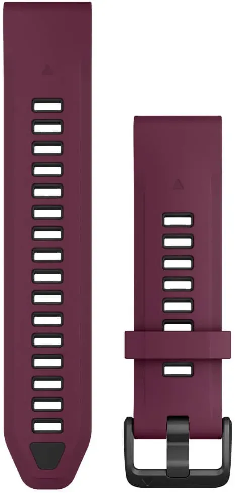 Garmin QuickFit Silikon Armband 20mm Merlot/Graphit fenix 8 43mm u.a. Merlot/Graphit 